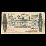 Canada, Government of Prince Edward Island, 10 shillings <br /> January 27, 1855