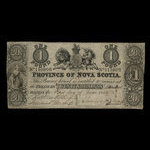 Canada, Province of Nova Scotia, 1 pound <br /> June 1, 1854