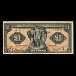 Jamaica, Canadian Bank of Commerce, 1 pound <br /> March 1, 1921