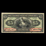 Jamaica, Canadian Bank of Commerce, 5 pounds <br /> March 1, 1921