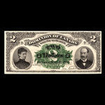 Canada, Dominion of Canada, 2 dollars <br /> July 2, 1887