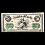 Canada, Dominion of Canada, 50 dollars <br /> May 1, 1872