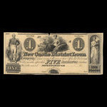 Canada, Newcastle District Loan Company, 1 dollar <br /> 1836