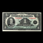 Canada, Bank of Canada, 1 dollar <br /> 1935