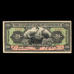 Trinidad, Canadian Bank of Commerce, 20 dollars <br /> March 1, 1921