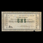 Canada, William Price & Son, 5 shillings <br /> August 31, 1850