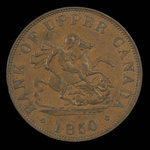Canada, Bank of Upper Canada (York), 1/2 penny <br /> 1850