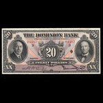 Canada, Dominion Bank, 20 dollars <br /> February 1, 1931