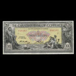 Canada, Canadian Bank of Commerce, 20 dollars <br /> January 2, 1917