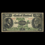Canada, Bank of Montreal, 50 dollars <br /> November 3, 1914