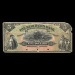 Canada, Merchants Bank of Prince Edward Island, 5 dollars <br /> January 2, 1900