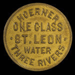 Canada, Hoerner, 1 glass, St. Leon water <br /> 1895