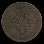 Canada, unknown, 1 sou <br /> 1838