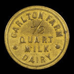 Canada, Carlton Farm Dairy, 1/2 quart, milk <br /> 1895