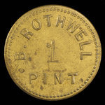 Canada, B. Rothwell, 1 pint, milk <br /> 1892