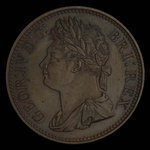 Great Britain, George IV, 1/100 dollar <br /> 1823