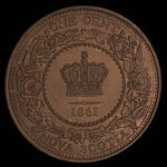 Canada, Province of Nova Scotia, 1 cent <br /> 1861