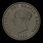 Canada, Province of New Brunswick, 1 penny <br /> 1854