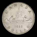 Canada, George V, 1 dollar <br /> 1935