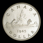 Canada, George VI, 1 dollar <br /> 1945