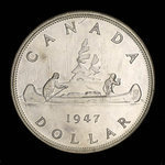 Canada, George VI, 1 dollar <br /> 1947