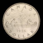 Canada, Elizabeth II, 1 dollar <br /> 1954