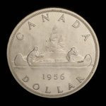 Canada, Elizabeth II, 1 dollar <br /> 1956