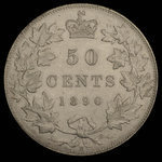 Canada, Victoria, 50 cents <br /> 1890