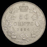 Canada, Victoria, 50 cents <br /> 1894