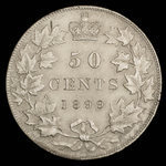 Canada, Victoria, 50 cents : 1899