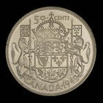 Canada, George VI, 50 cents <br /> 1949
