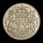 Canada, George VI, 50 cents <br /> 1951