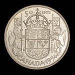 Canada, Elizabeth II, 50 cents <br /> 1954