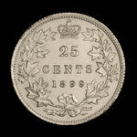 Canada, Victoria, 25 cents <br /> 1899