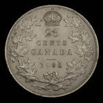 Canada, Edward VII, 25 cents <br /> 1906