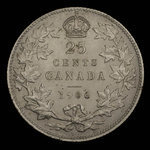 Canada, Edward VII, 25 cents : 1906