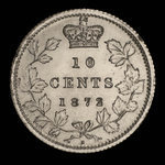 Canada, Victoria, 10 cents <br /> 1872