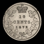 Canada, Victoria, 10 cents : 1872