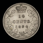 Canada, Victoria, 10 cents <br /> 1894