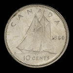 Canada, Elizabeth II, 10 cents <br /> 1960