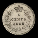 Canada, Victoria, 5 cents <br /> 1888