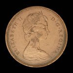 Canada, Elizabeth II, 1 cent <br /> 1965