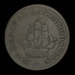 Canada, unknown, 1/2 penny <br /> 1813