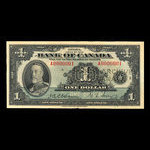 Canada, Bank of Canada, 1 dollar <br /> 1935