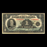 Canada, Bank of Canada, 1 dollar <br /> 1935