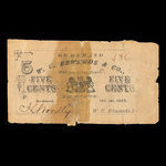 Canada, W.C. Edwards & Co. Ltd., 5 cents <br /> October 1, 1881
