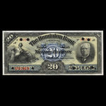 Canada, Dominion Bank, 20 dollars : October 1, 1909