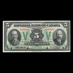 Canada, Imperial Bank of Canada, 5 dollars <br /> November 1, 1923