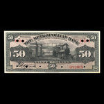 Canada, Metropolitan Bank (The), 50 dollars <br /> November 5, 1902
