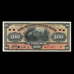 Canada, Metropolitan Bank (The), 100 dollars <br /> November 5, 1902